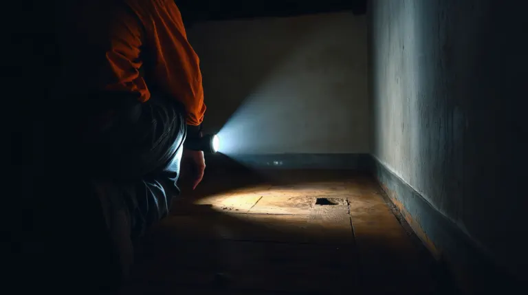 Inspection d'un plancher dégradé par la mérule